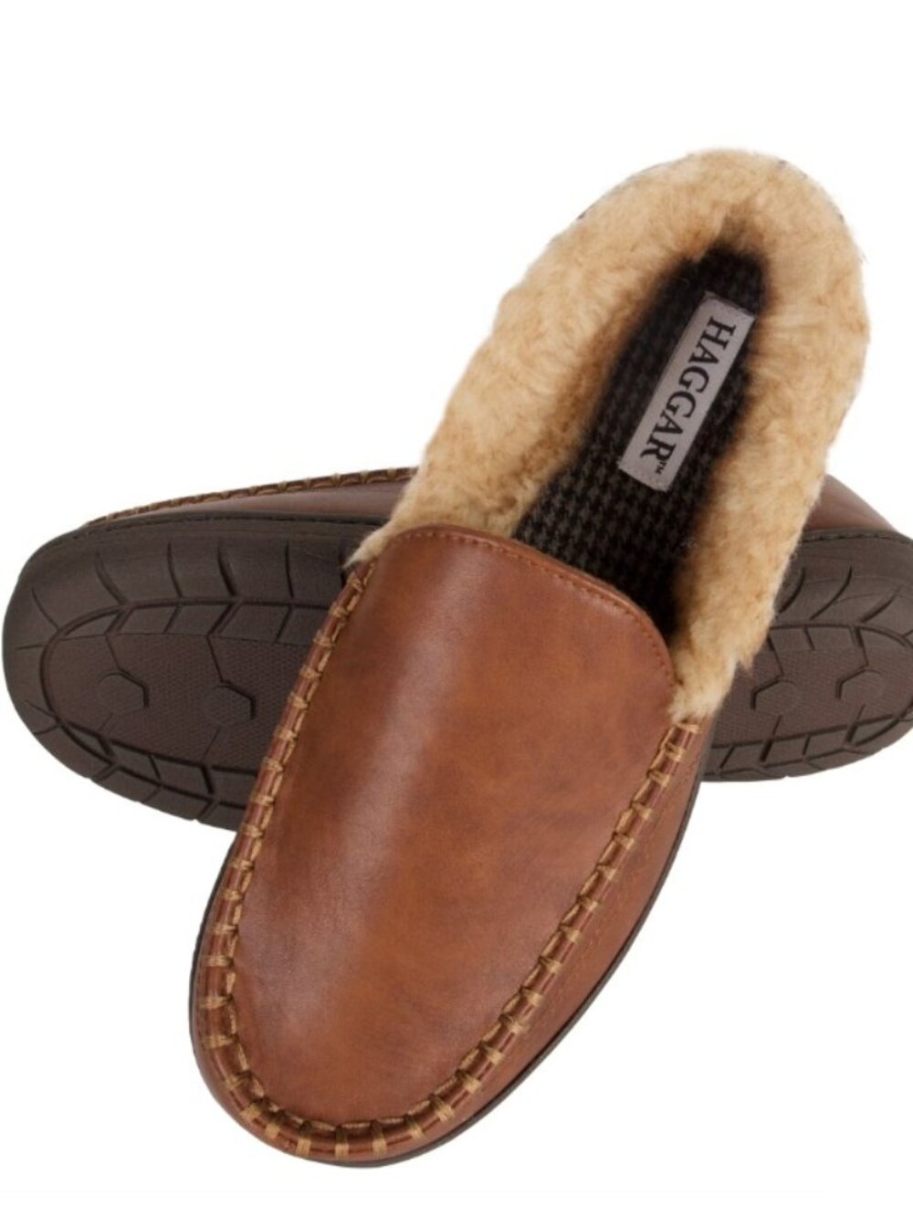 Haggar Mens Venetian Slipper Indoor/Outdoor House Shoe with Memory Foam Comfort